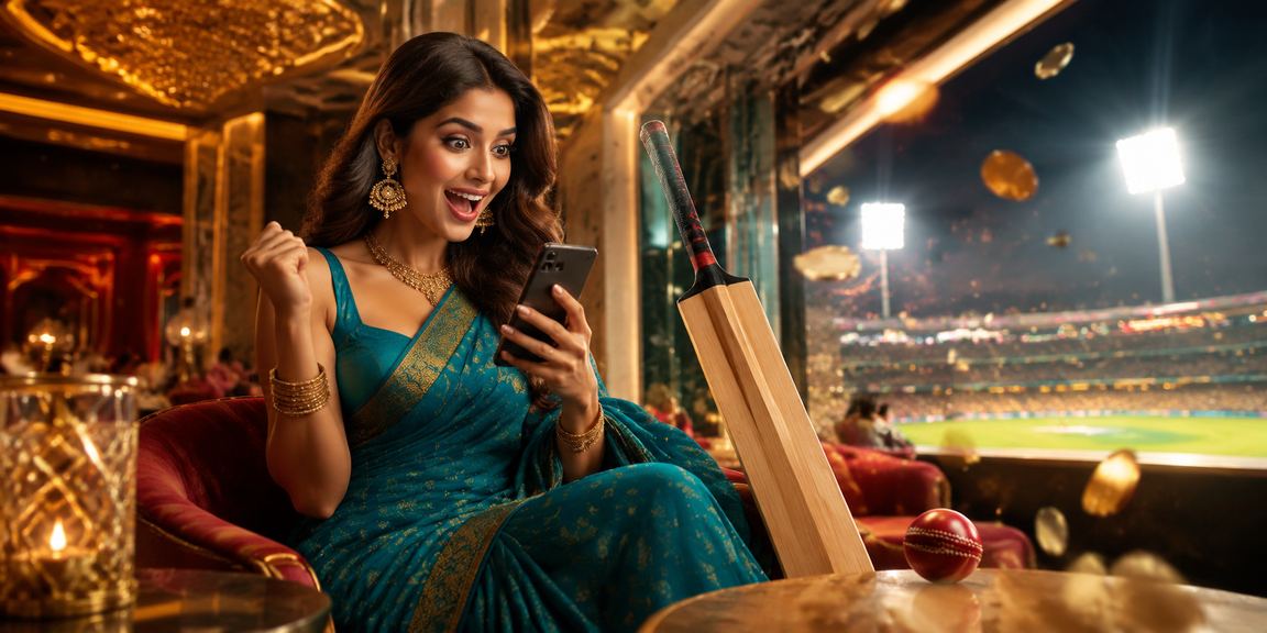 Player logging into 4girl cricket betting platform with smartphone
